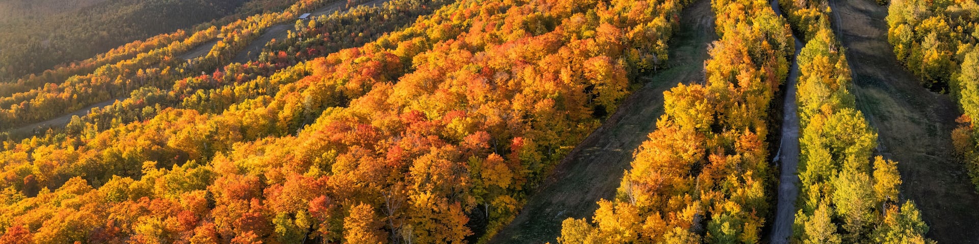 Autumn sunrise light on Sugarloaf Mountain - Carrabassett Valley - Maine