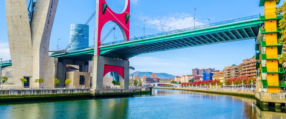 La salve zubia bridge in the spanish city Bilbao ; Shutterstock ID 1067678552; purchase_order: comps; job: ; client: ; other: