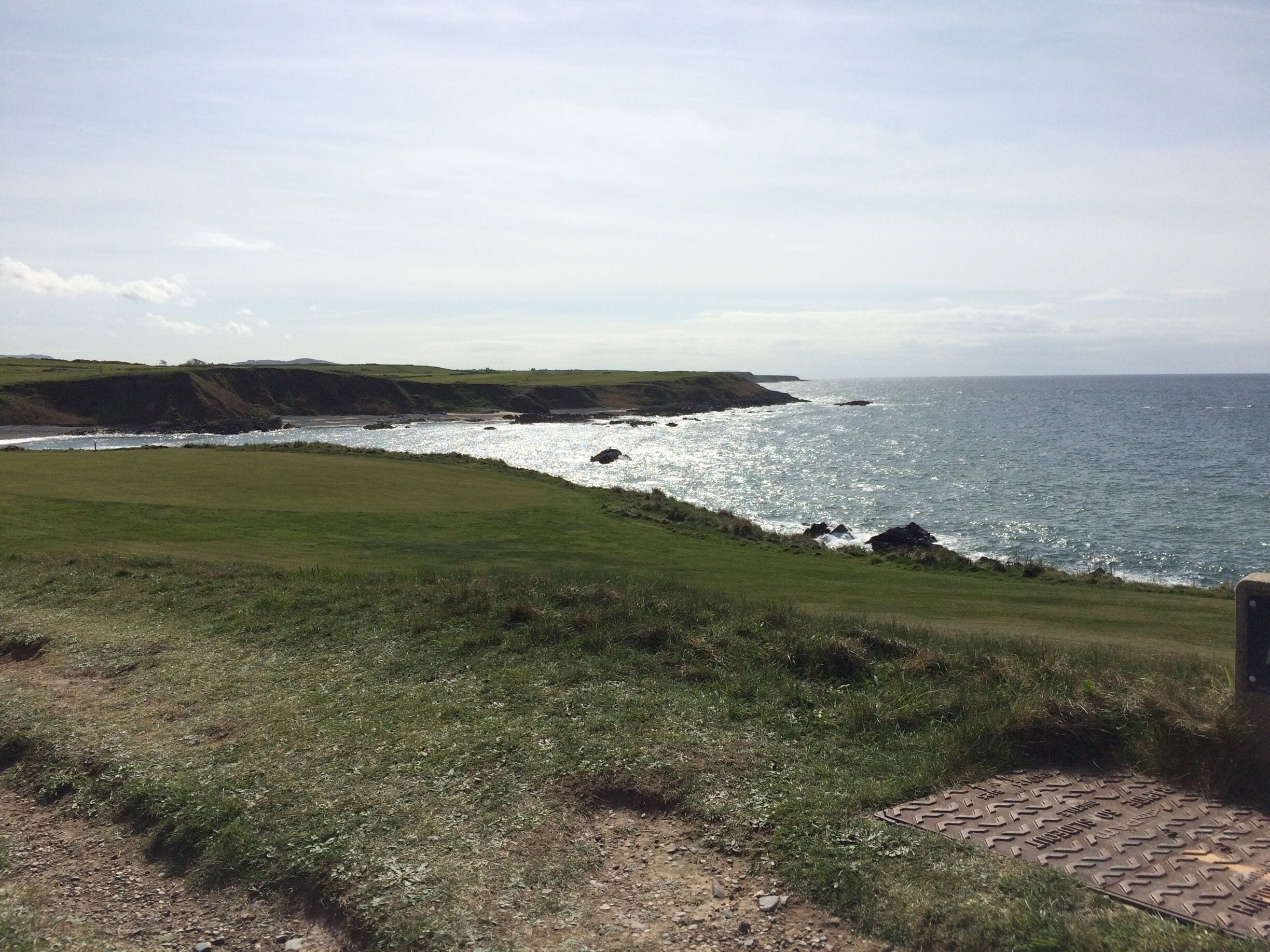 Walking back from the Ty Coch across Morgan Nefyn Golf Course on an early summer evening