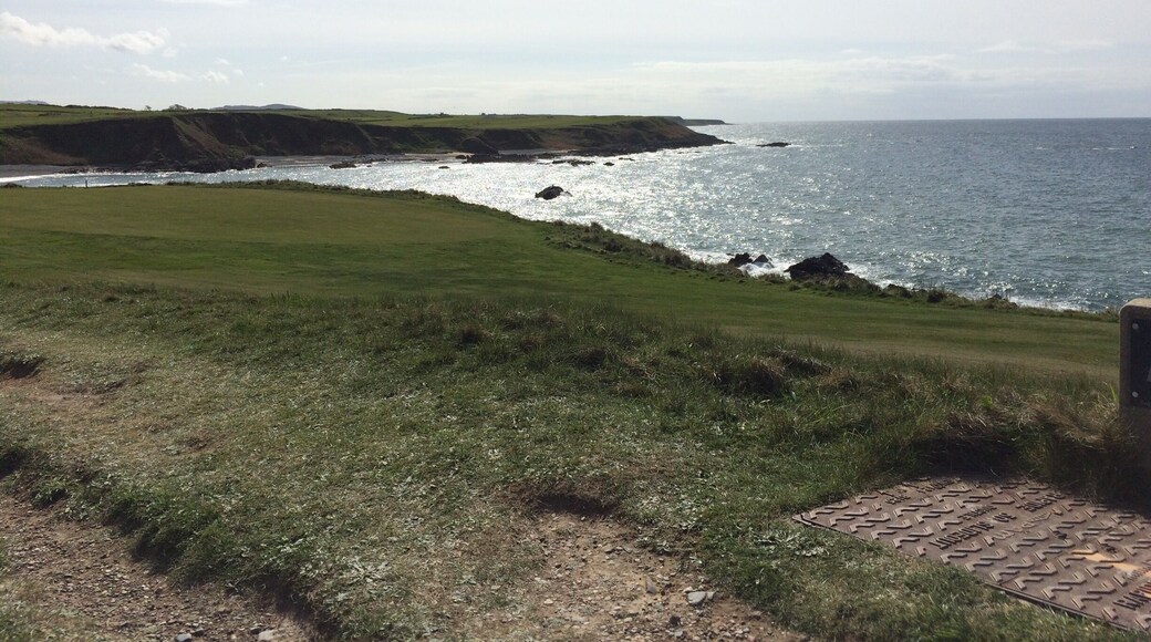 Walking back from the Ty Coch across Morgan Nefyn Golf Course on an early summer evening