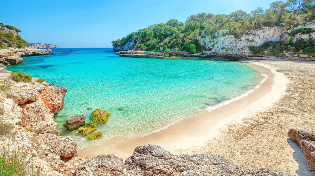 Mallorca Spanien Strand Karte mit Meer in Cala Llombards