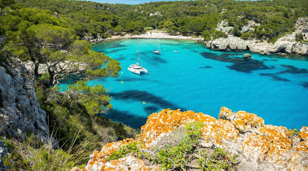 Landscape of Cala Macarella beach, Menorca, Spain