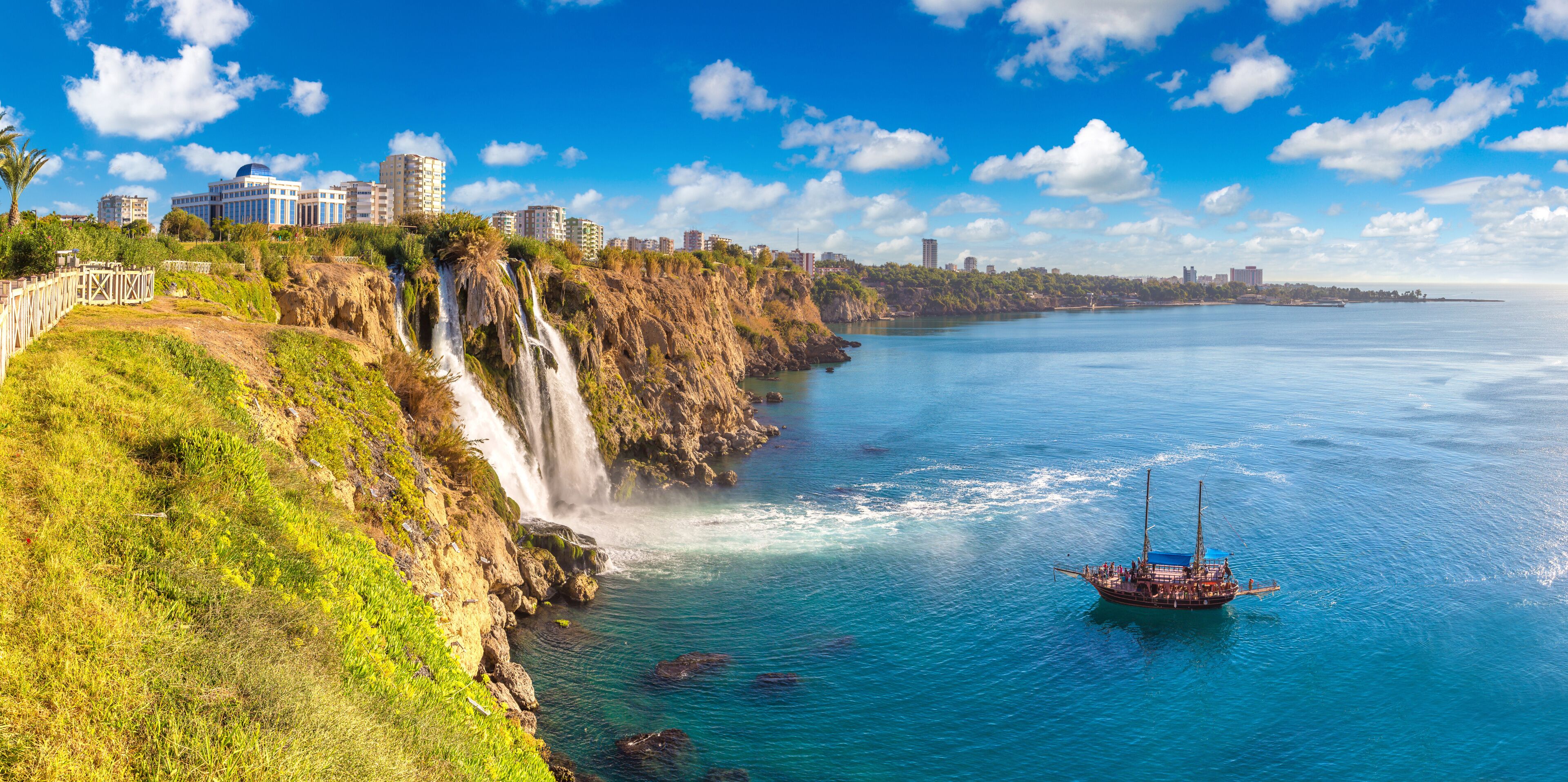 Duden waterfall in Antalya, Turkey