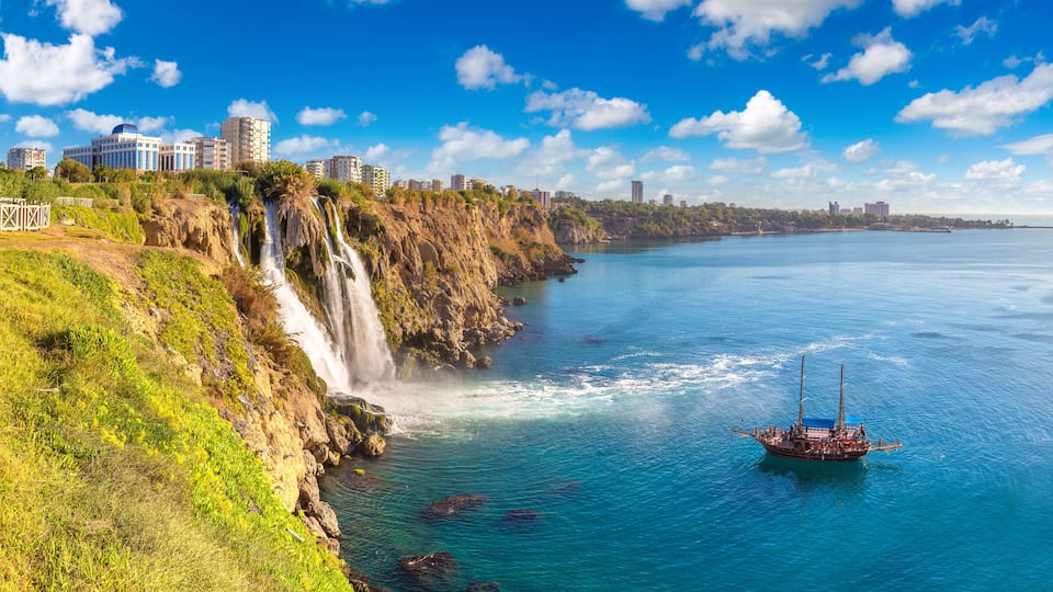 Duden waterfall in Antalya, Turkey