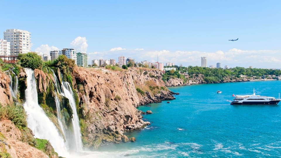 Duden waterfall in Antalya, Turkey