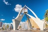 DUBAI, UAE - DECEMBER 11, 2016: Clock tower roundabout in Deira,