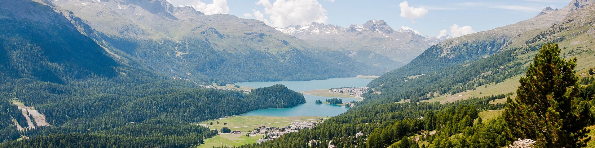St. Moritz, Champfèr, Engadin, Oberengadin, Wanderweg, Signalbahn, Seenplatte, Alpen, Silvaplanersee, Champfèrsee, Graubünden, Sommer, Schweiz