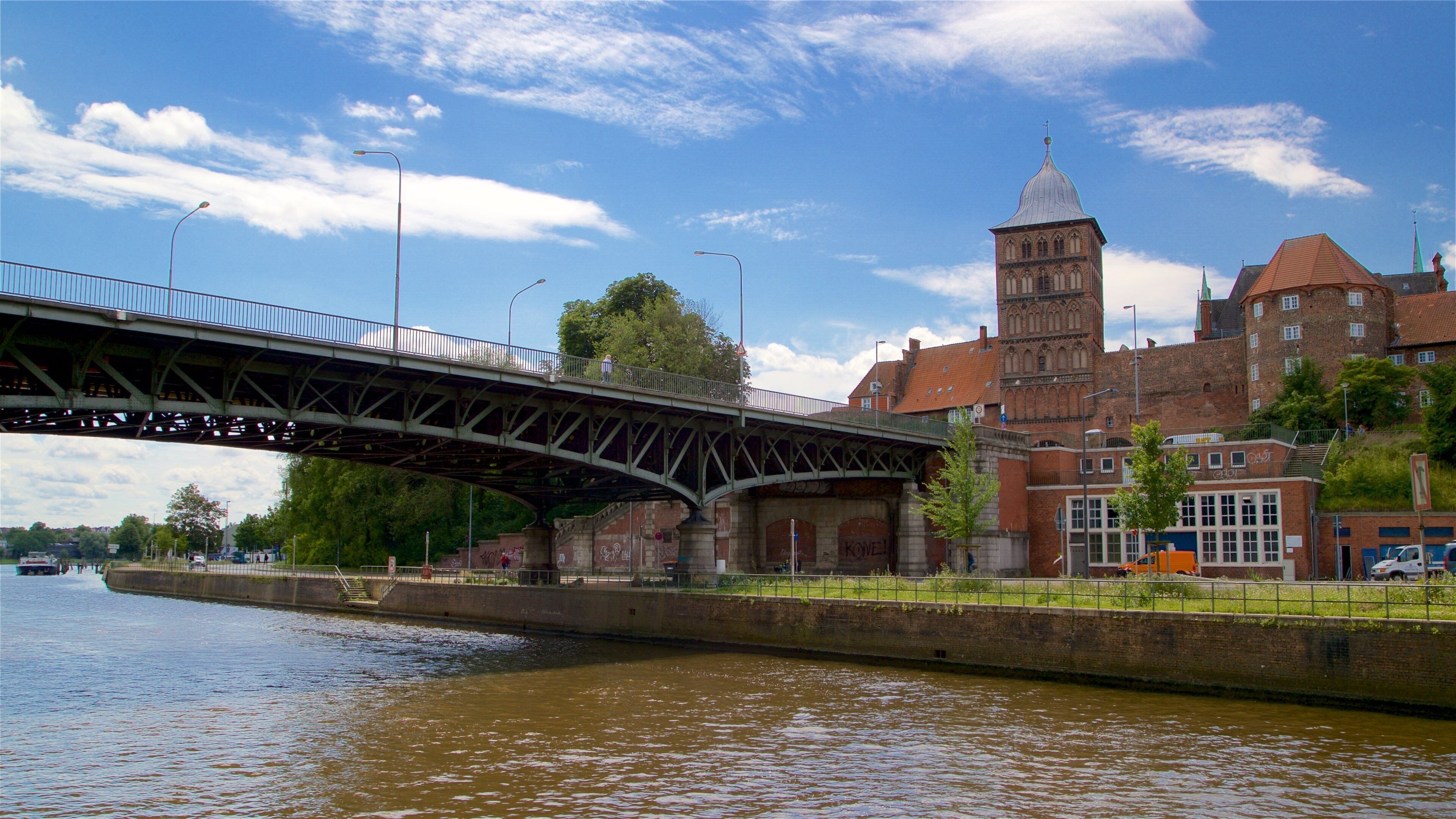 Burgtor which includes a bridge and a river or creek