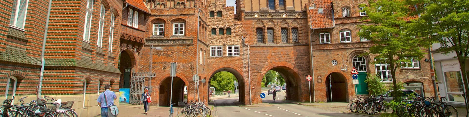 Burgtor featuring heritage architecture