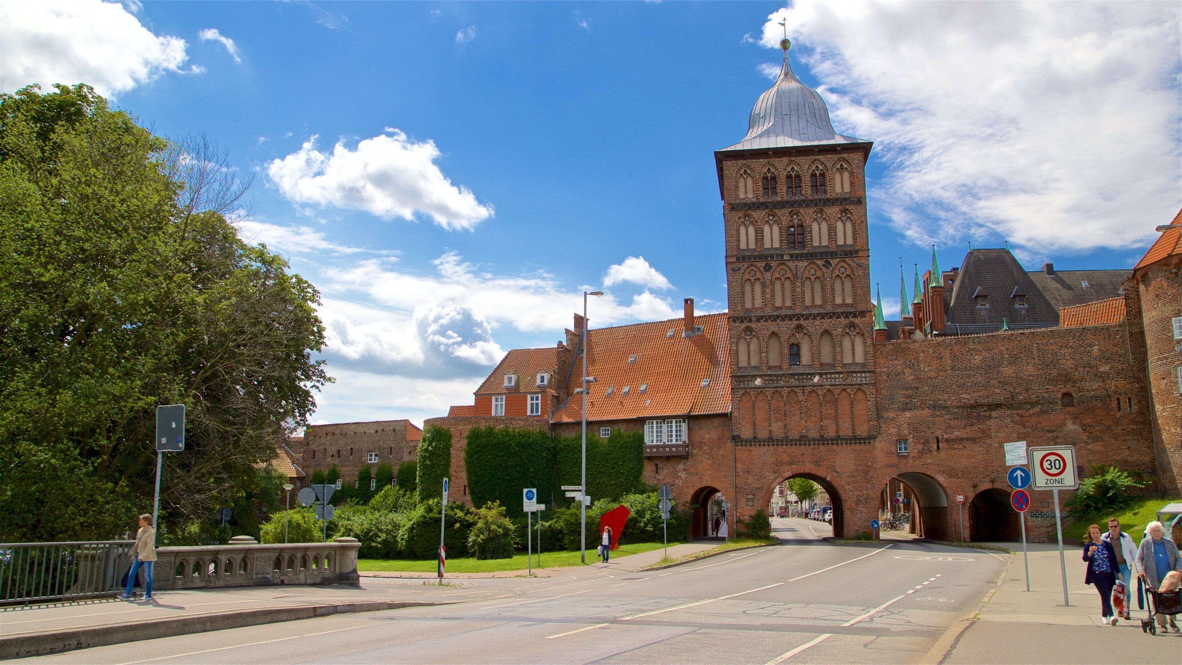 Burgtor showing heritage elements