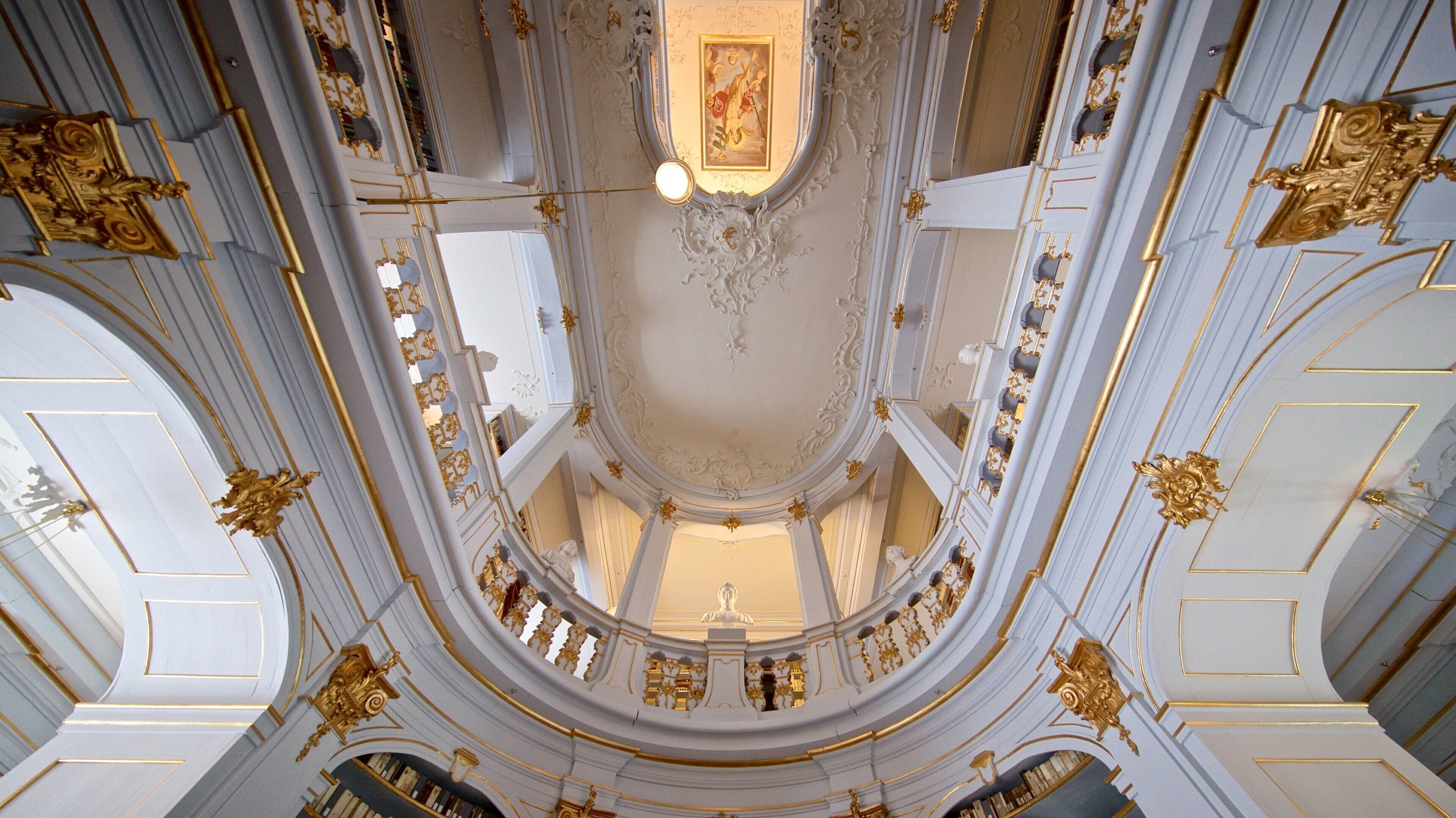 Biblioteca Duchess Anna Amalia ofreciendo elementos patrimoniales y vistas de interior