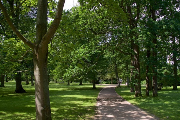 Warnemuende Kur Park which includes a garden