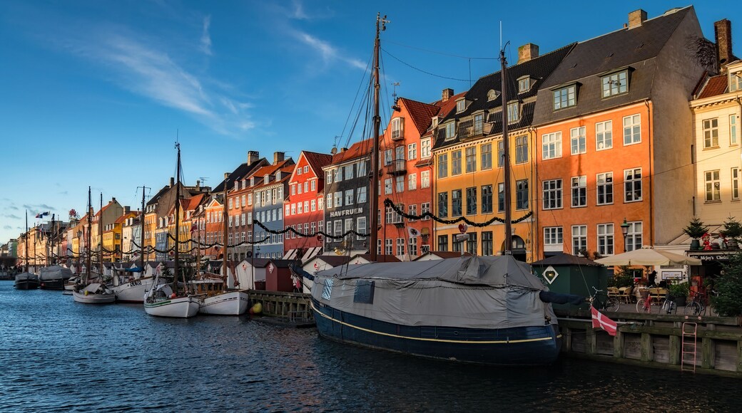 Denmark - Boats by the Christmas Market - Copenhagen