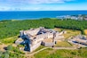 Aerial view of the Borgholm castle in Sweden