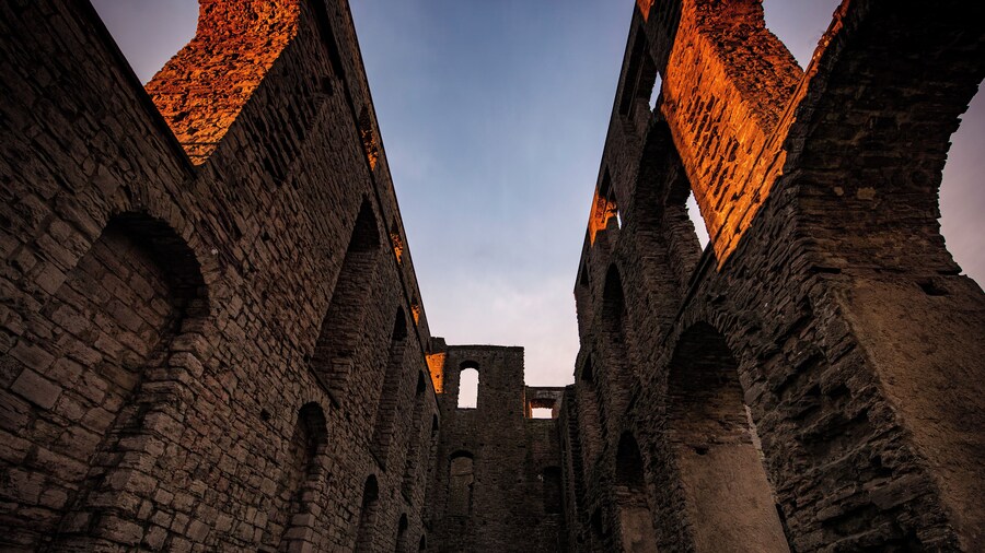 On 14th October, 1806 this castle was destroyed by a fire. Originally built in the mid 1300's but the current form was constructed/finished in 1709 - the ruins of Borgholm castle stands on the west coast of Öland, Sweden.