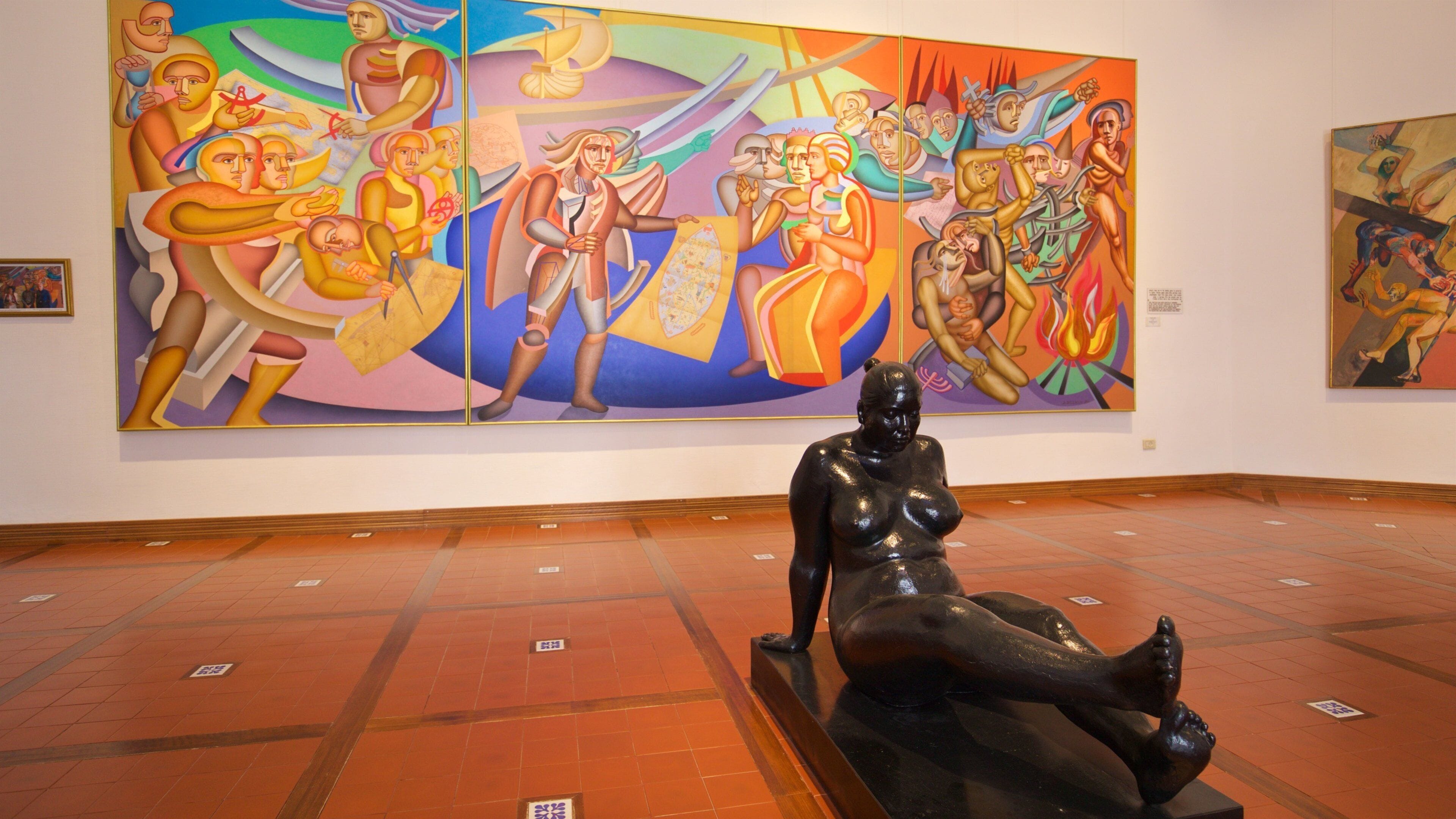 Caesarea Ralli Museum which includes art and interior views