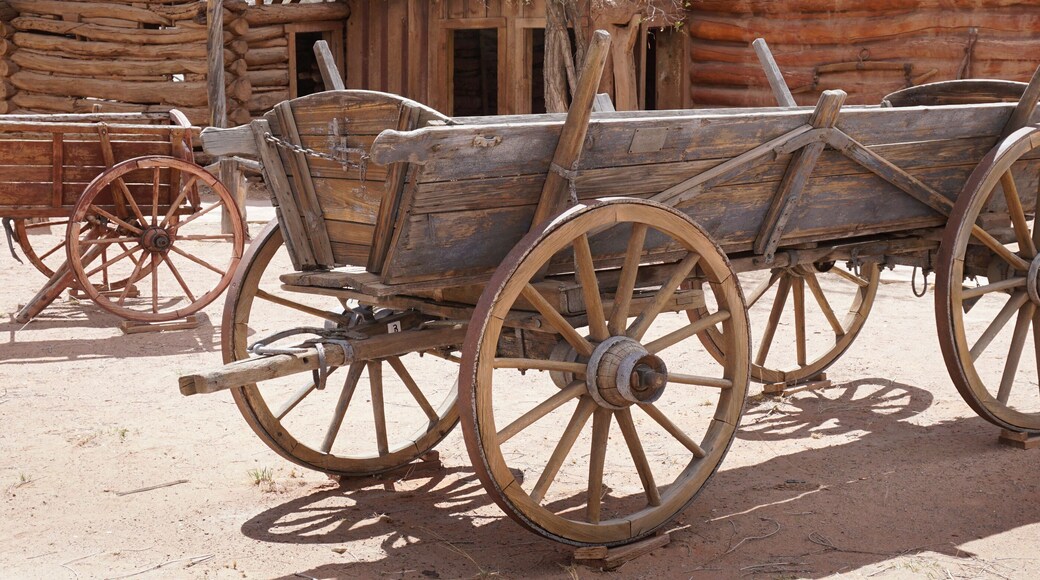 Old pioneer wagon, Utah