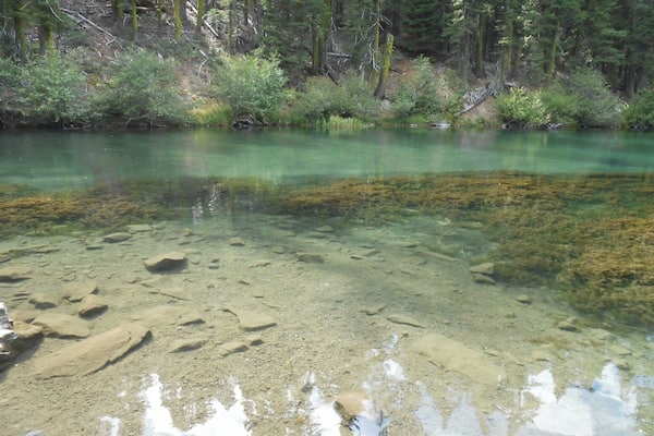 Another shot of the crystal clear river.