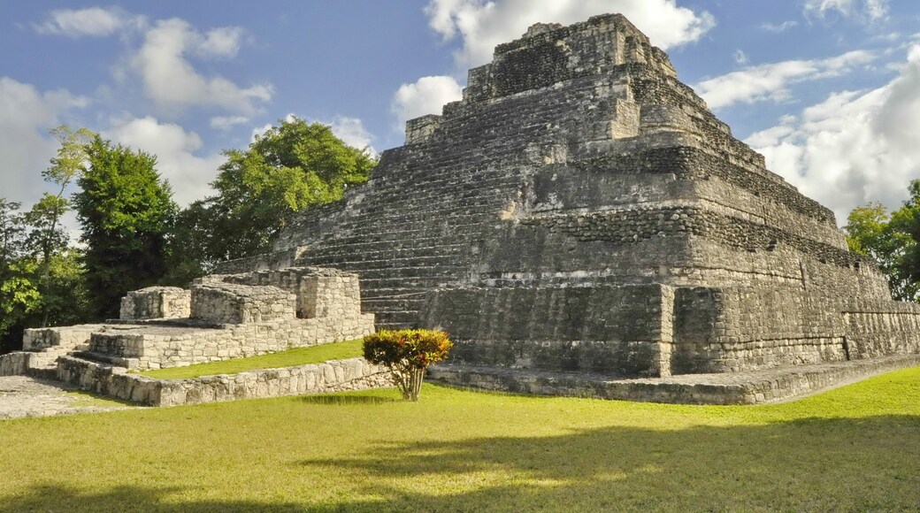 Pyramid of Chacchoben Mayan Ruins, Mexico