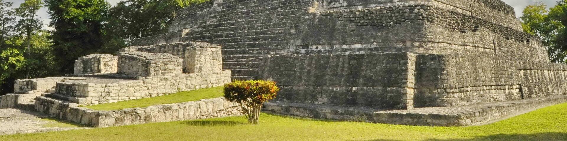 Pyramid of Chacchoben Mayan Ruins, Mexico