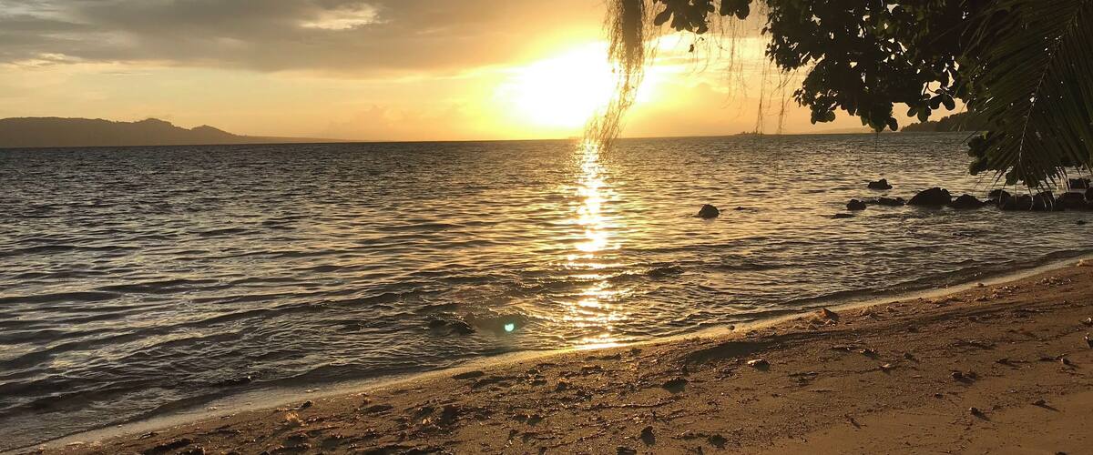 The view from my private beach each morning. Fatboys Resort is the perfect place to escape ... a little slice of heaven in the Solomon Islands. #Trovember