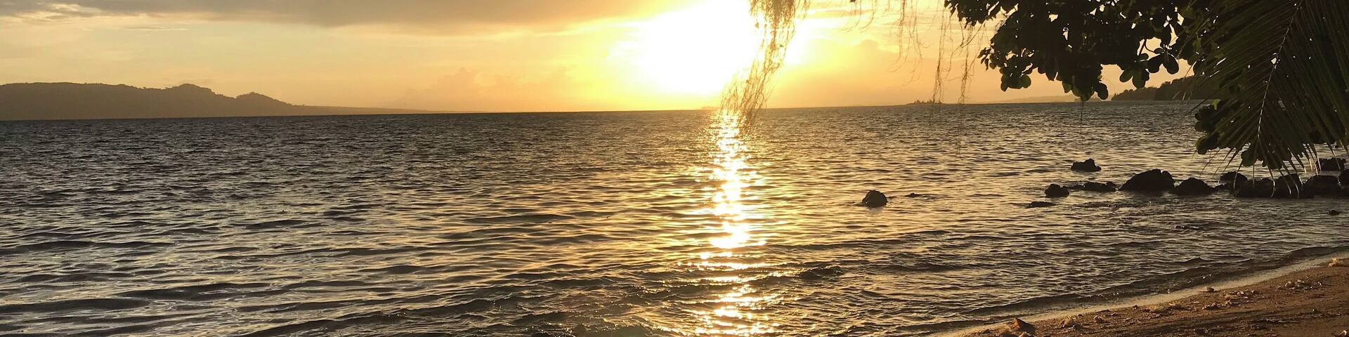 The view from my private beach each morning. Fatboys Resort is the perfect place to escape ... a little slice of heaven in the Solomon Islands. #Trovember