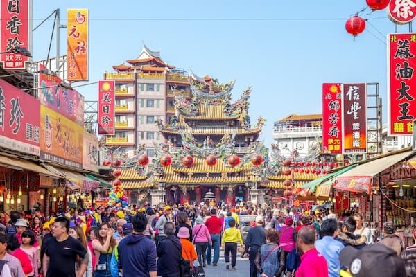 KY759X Facade view of Chaotian Temple, Yunlin