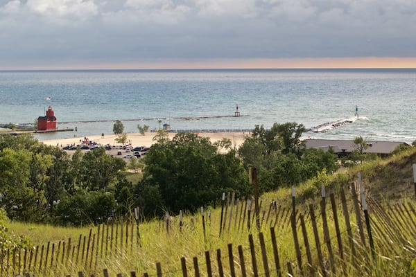 Paseo entarimado de la Duna del Mt. Pisgah que incluye vistas generales de la costa