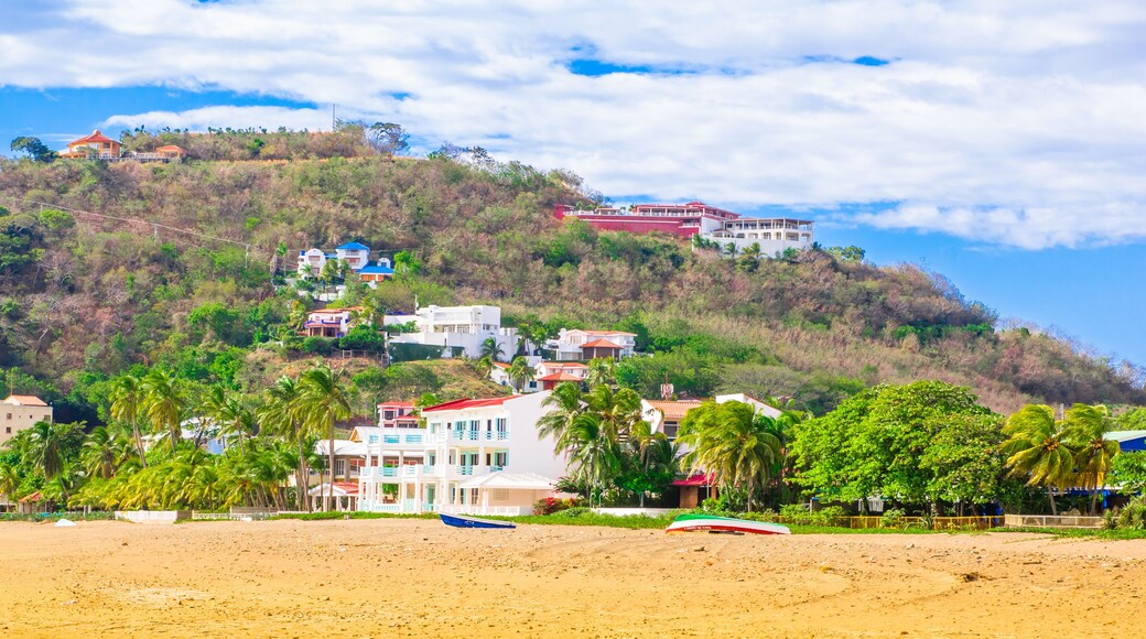 Empty blue water beach in south Nicaragua, Central America