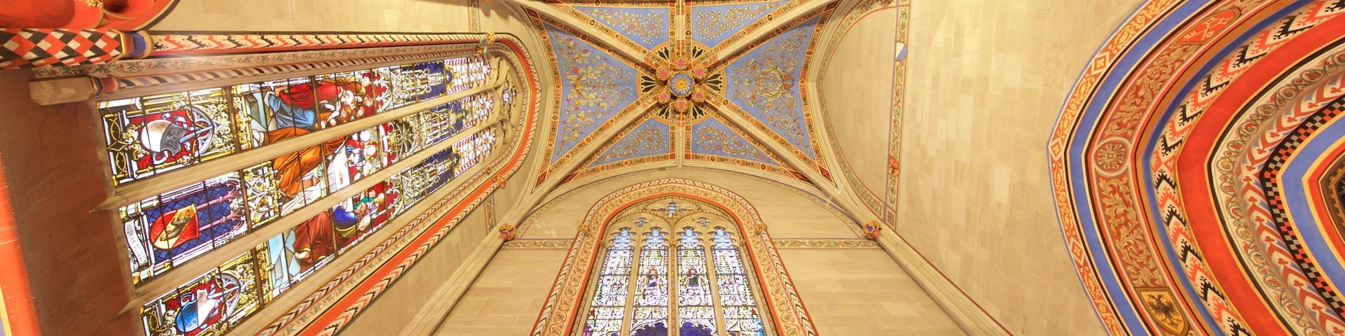 Chapel of the Maccabees showing heritage elements, a church or cathedral and interior views