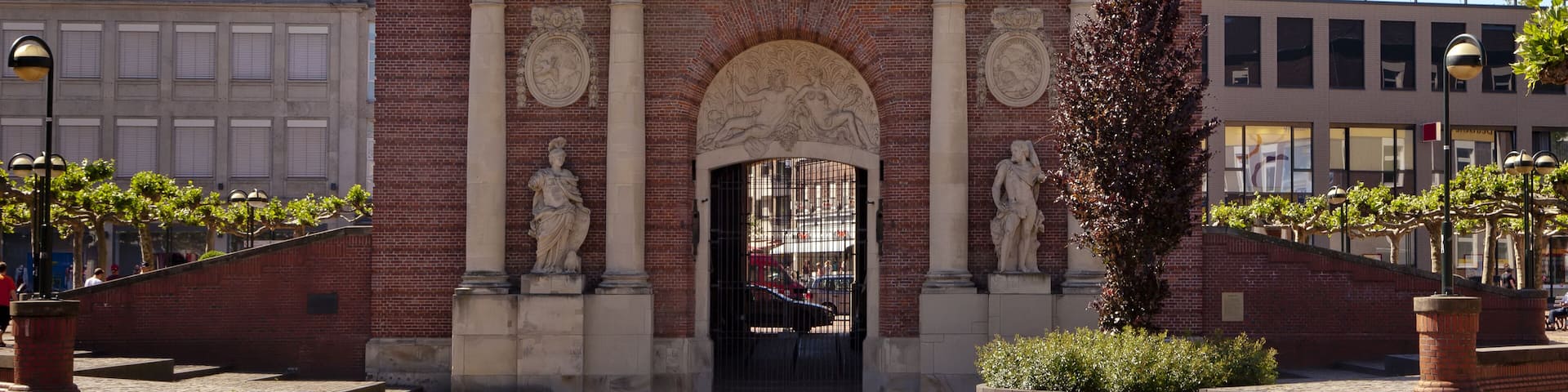 Berliner Tor building at Wesel, North Rhine Westphalia, Germany
