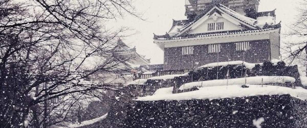 Maybe Ono castle was a bad idea on this day.
今日大野城へ行きました. 悪い一案だたと思うかも… 
Ono Castle is famous for the "Castle in the Sky" campaign since it is on top of the mountain surrounded by mist giving it the appearance of flying but its just as beautiful surrounded in snow. Don't step off the path though. That's obviously a bad idea.
#snow #japan #snowapocalypse #雪 #大野 #福井 #日本の城