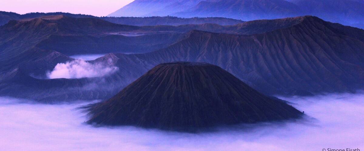 Sunset over Mount Bromo, Java, Indonesia