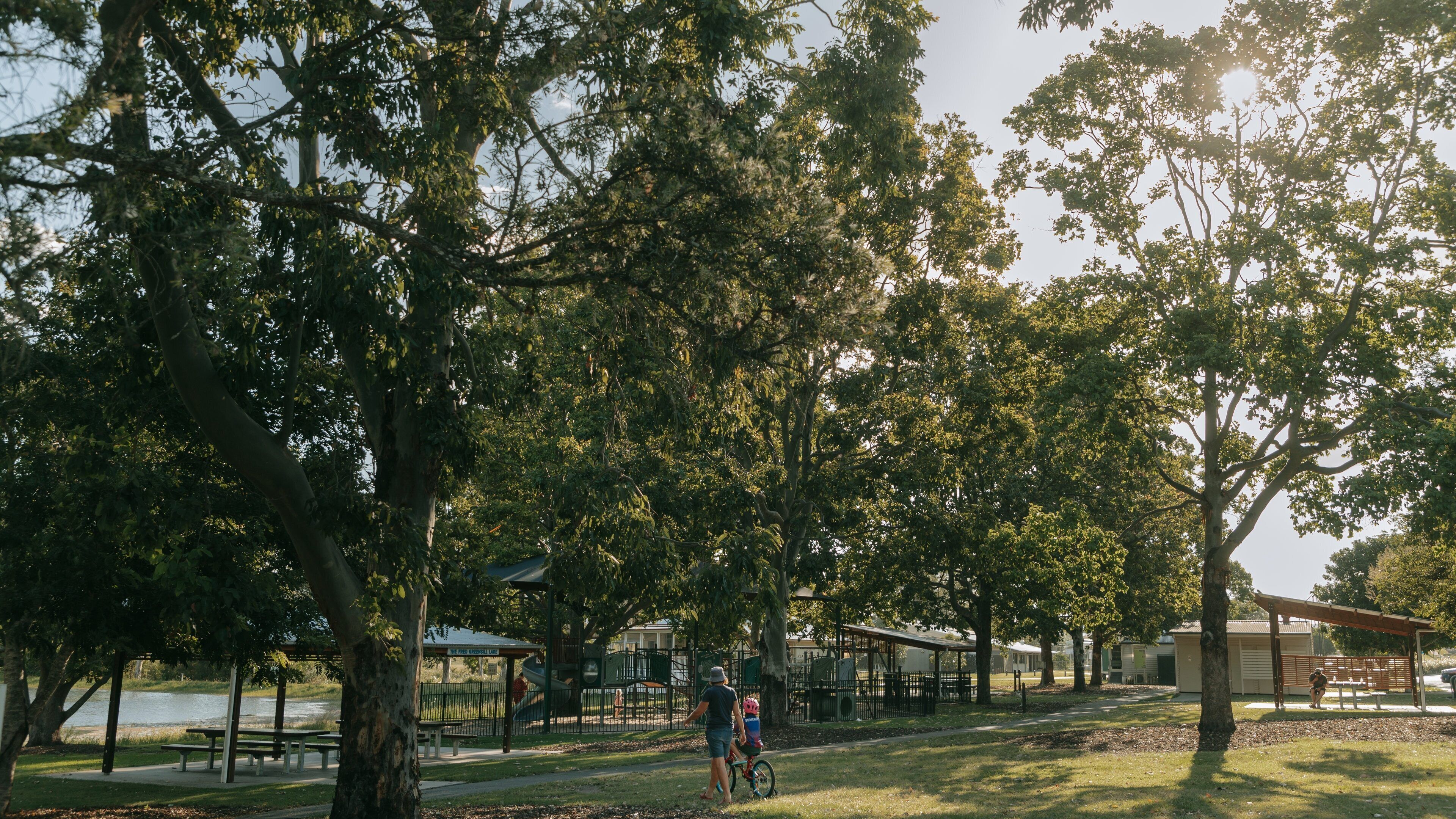 Yowie Park featuring a garden as well as a family