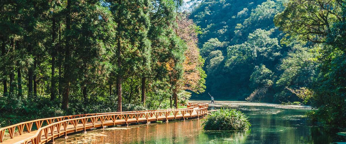 scenery of fushan botanical garden in Ilan, taiwan