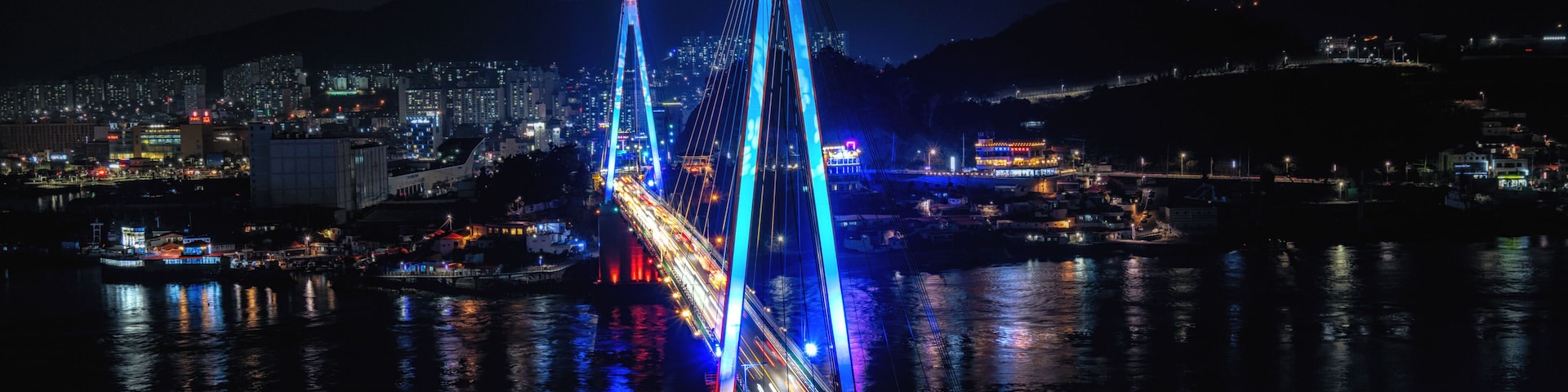 Dolsan bridge at night