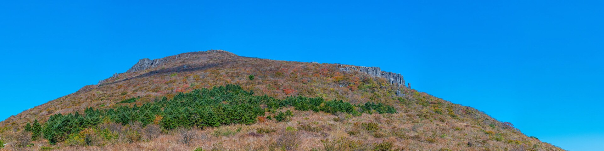 Peaks of Mudeungsan national park near Gwangju, Republic of Korea