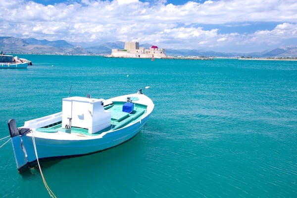 Nafplio mit einem Bucht oder Hafen