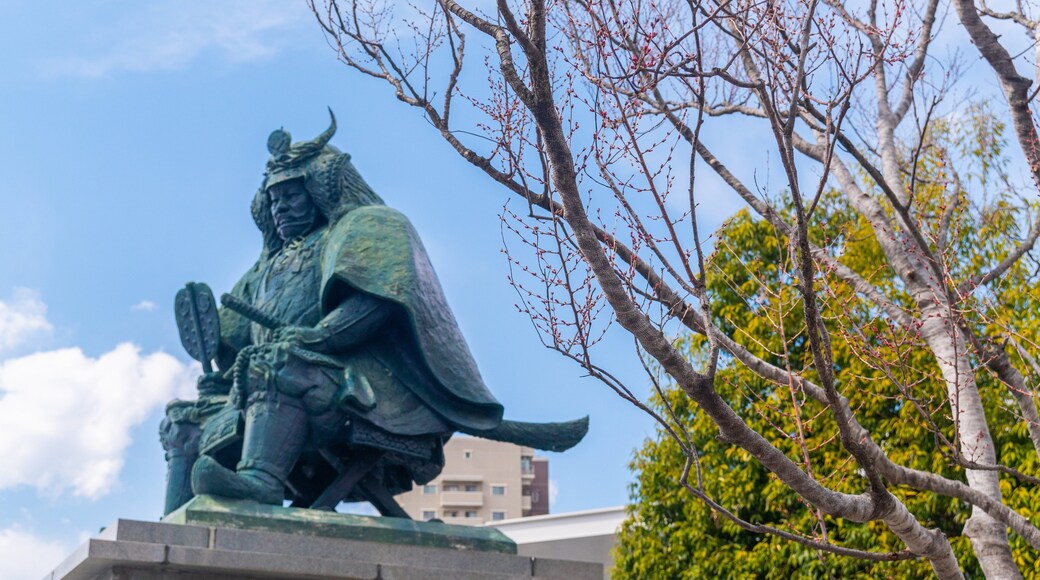 Takeda Shingen Statue which includes heritage elements and a statue or sculpture
