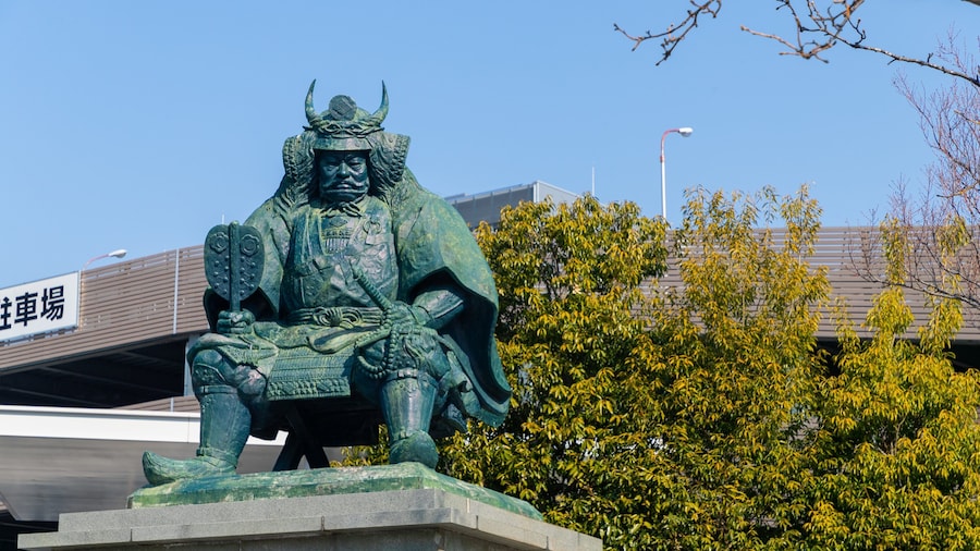 Takeda Shingen Statue which includes a statue or sculpture and heritage elements