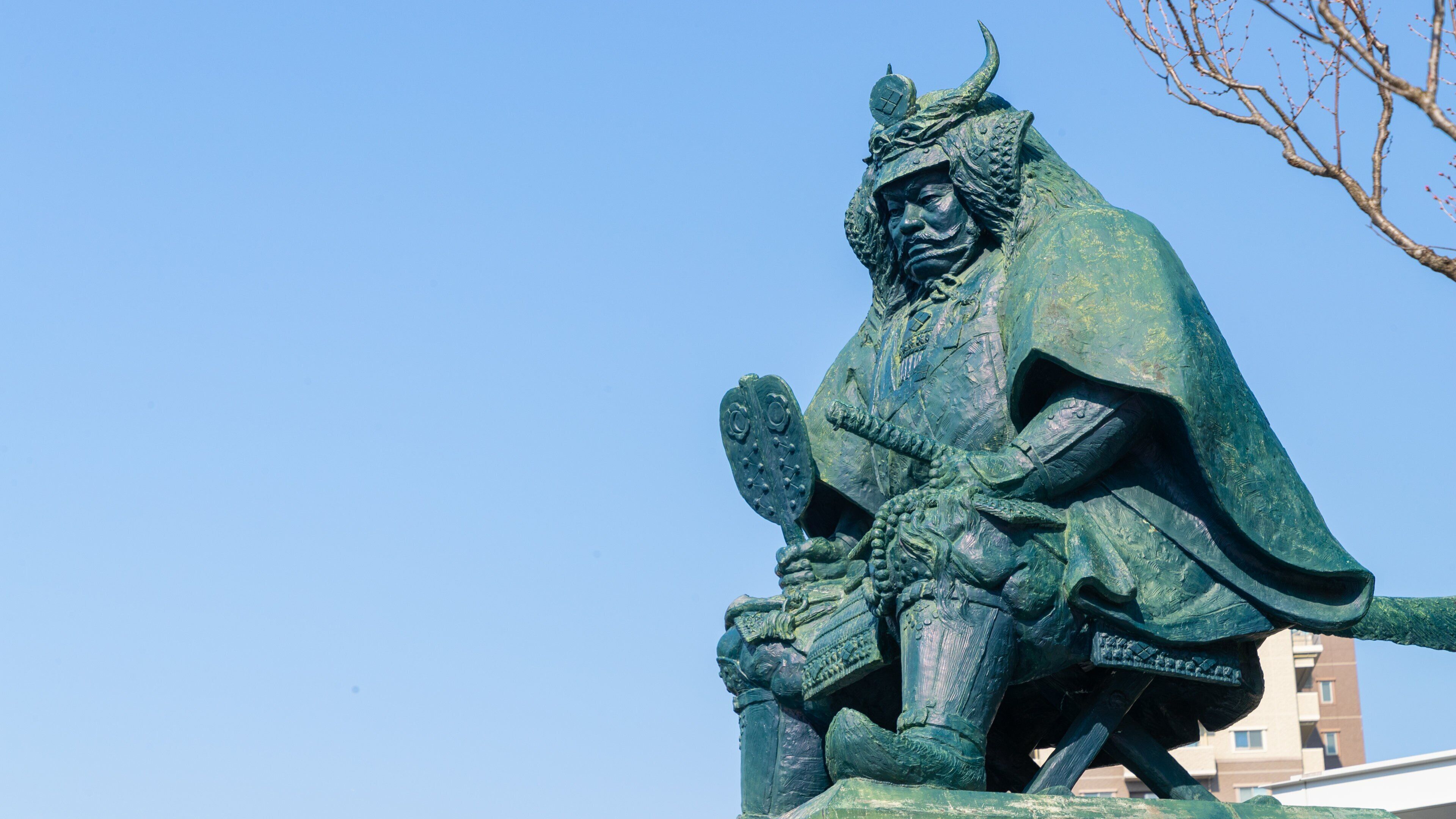 Takeda Shingen Statue showing heritage elements and a statue or sculpture