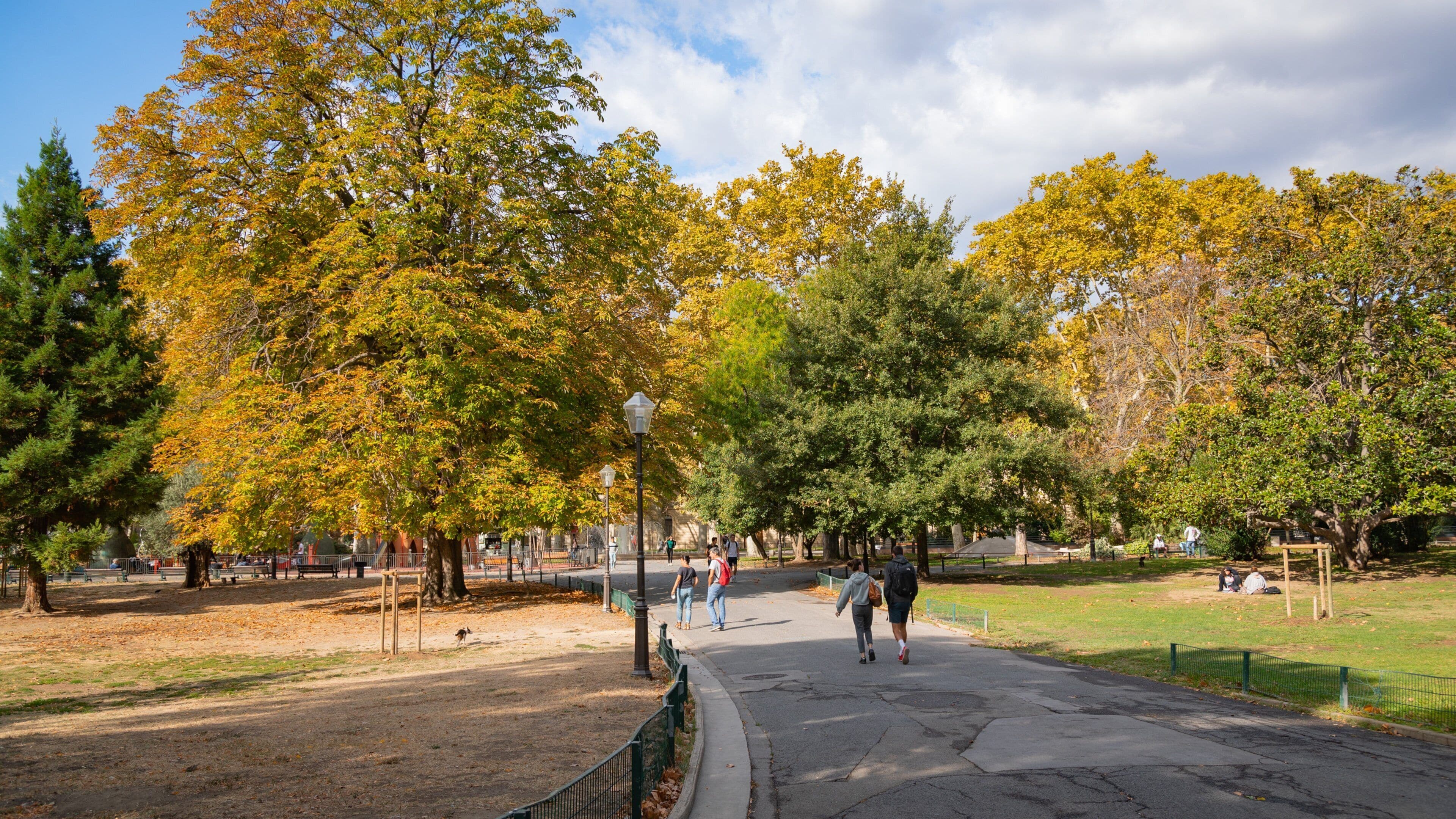 Champ de Mars Garden showing a park