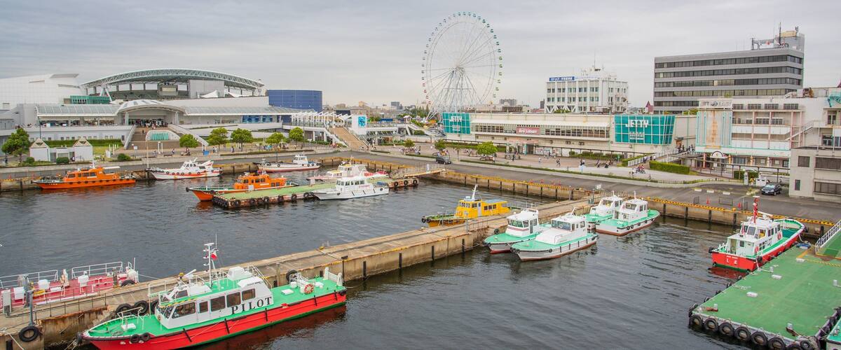 Fuji, the Floating Antarctic Museum which includes landscape views and a marina