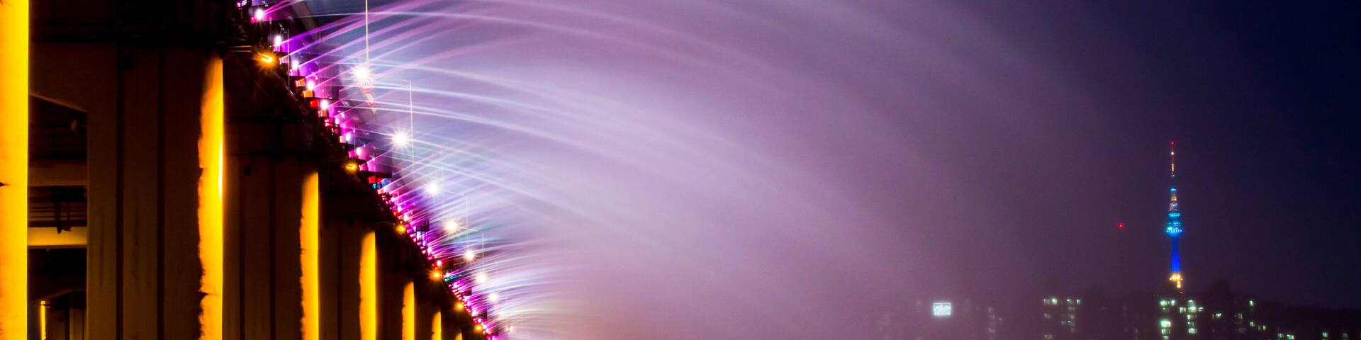 Moonlight Rainbow, Han River, Seoul.