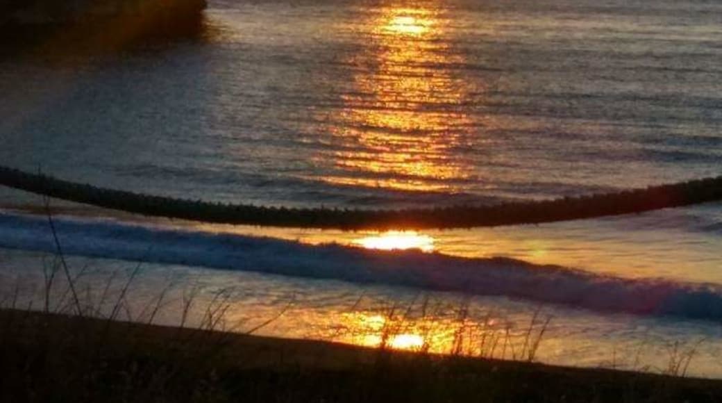 Relaxed sunset in the bar