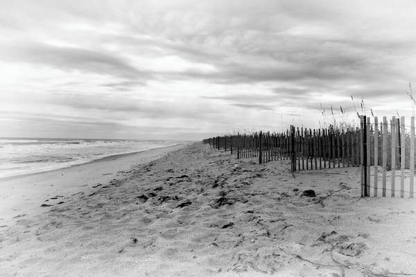 cloudy afternoon at the beach