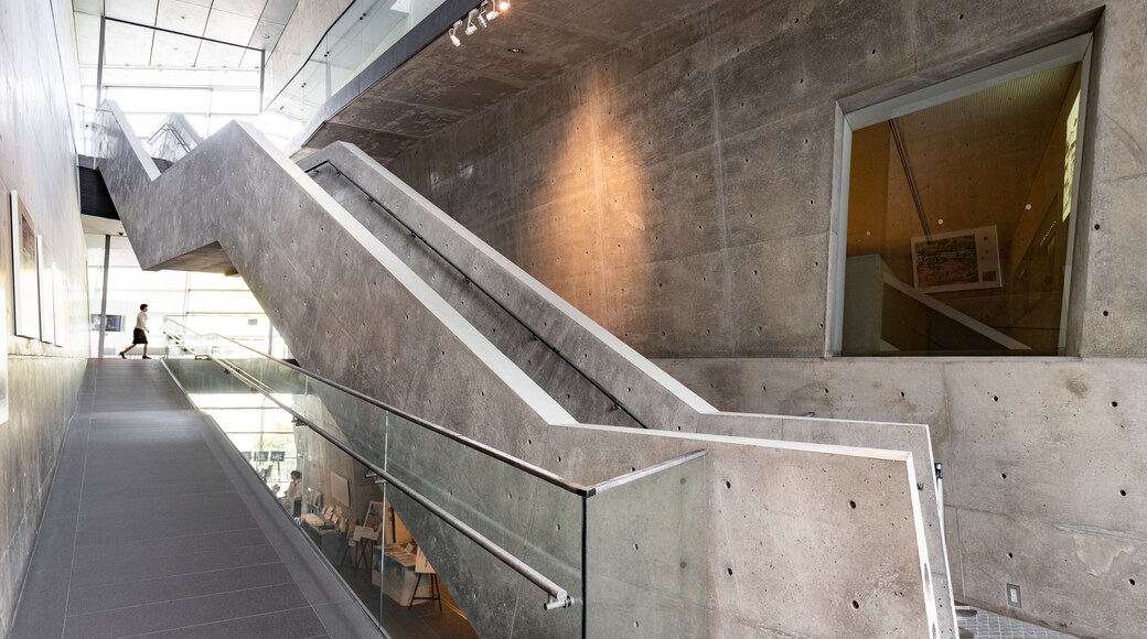 Saka no Ue no Kumo Museum featuring interior views