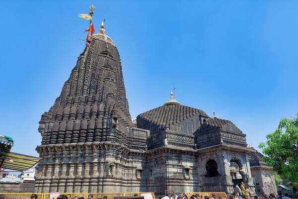Black stone building of Trimbakeshwar Shiva Jyotirlinga or Jyotirling Temple
