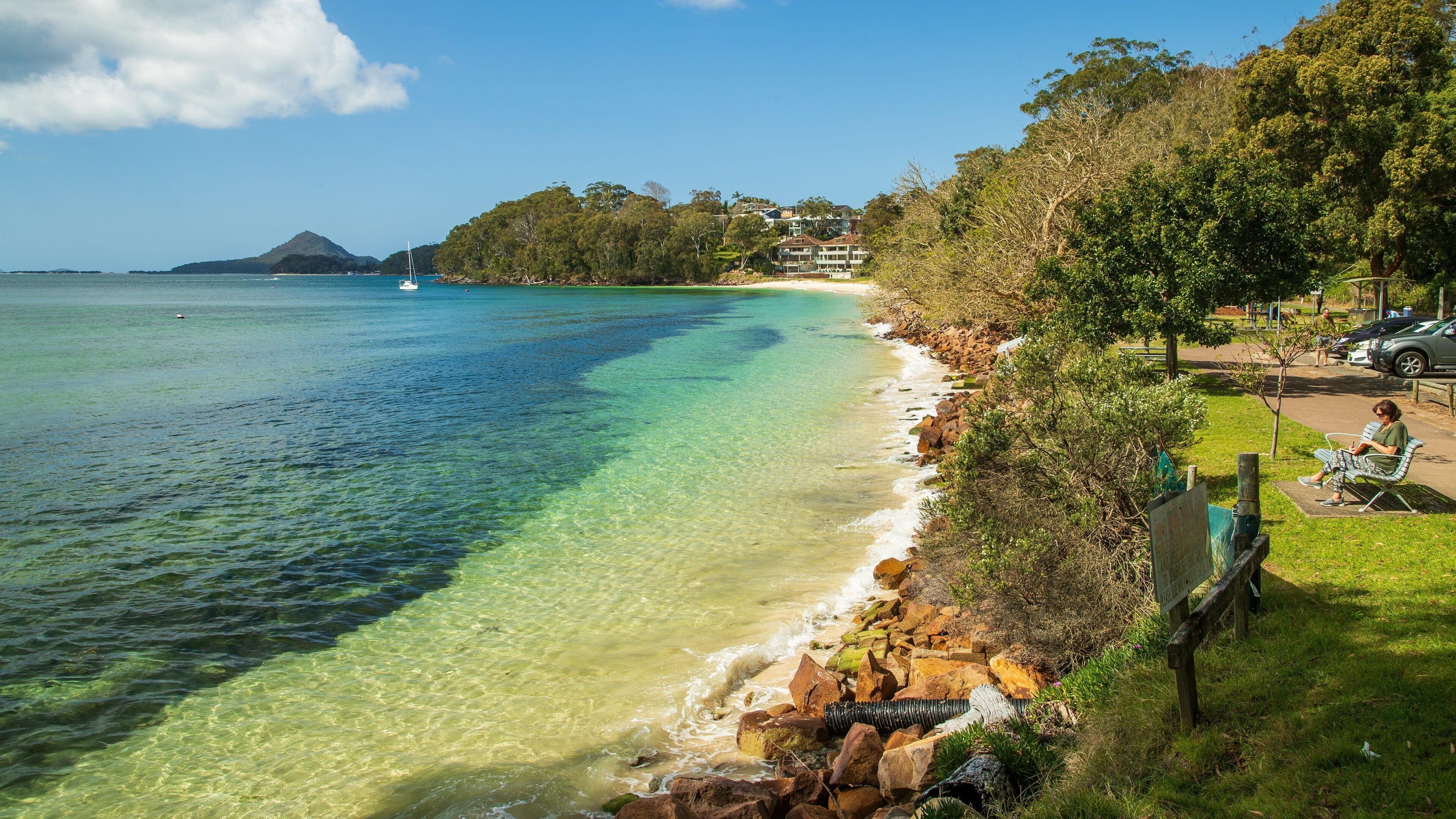 Dutchmans Beach which includes general coastal views