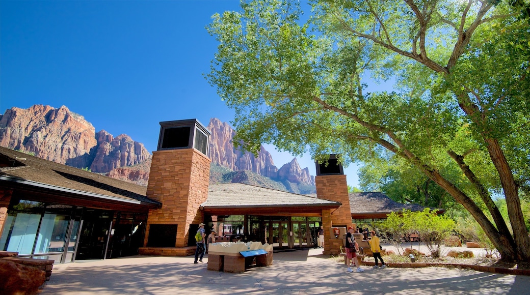 Zion nasjonalpark som inkluderer fjell